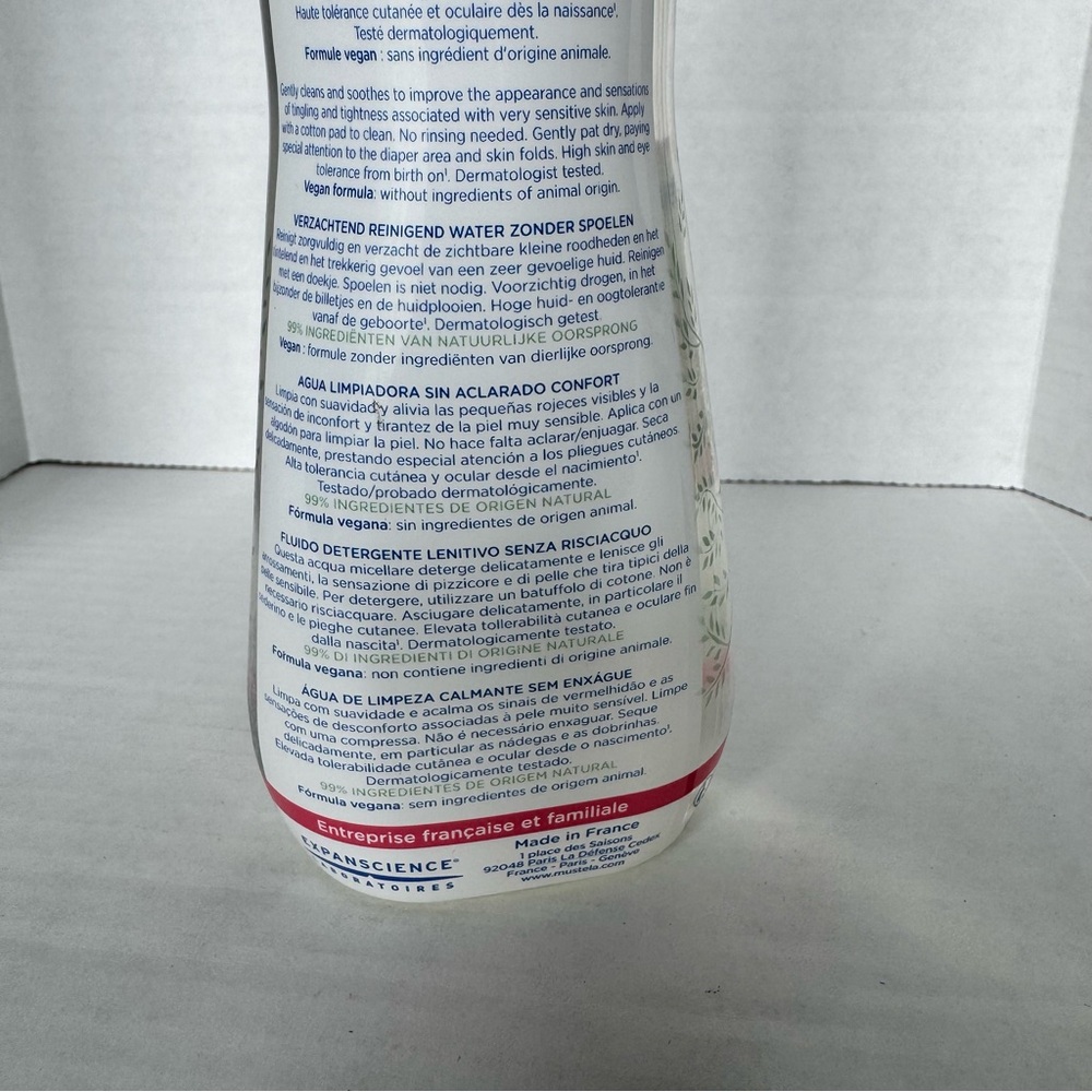 New Mustela No Rinse Soothing Cleansing Water Very Sensitive Skin 10.14 oz Baby - Picture 8 of 13